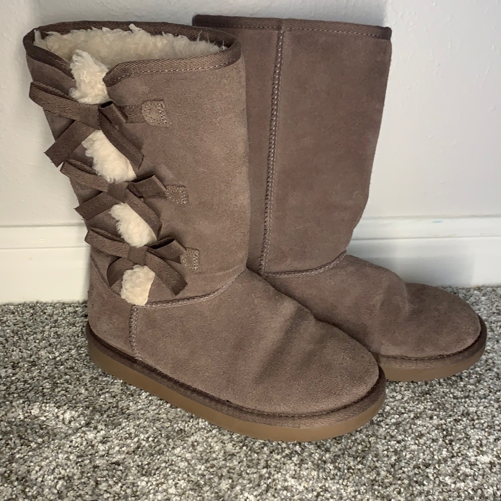 UGG Brown Kids Boots with Bows